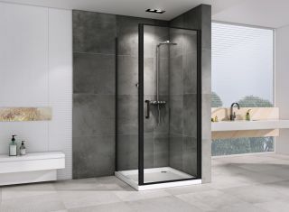 Душевой уголок ABBER Sonnenstrand 80x70см чёрный AG04080B-S70B